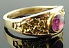 7B-H with 1.6c. Pink Sapphire Cabochon